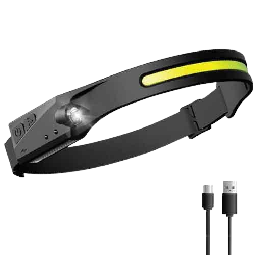 Фонарь налобный BL-W689/G28-LM+COB Motion Sensor Li-Ion ЗУ Type-C Box White/Red (2245500247)