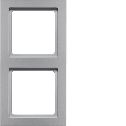 Рамка Berker Q.3 двомісна Алюміній (10126094)