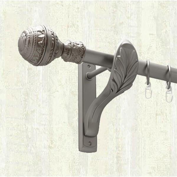 Карниз для штор Orvit Арабеска однорядный 25 мм ретро 240 см Сатин (000-6166)