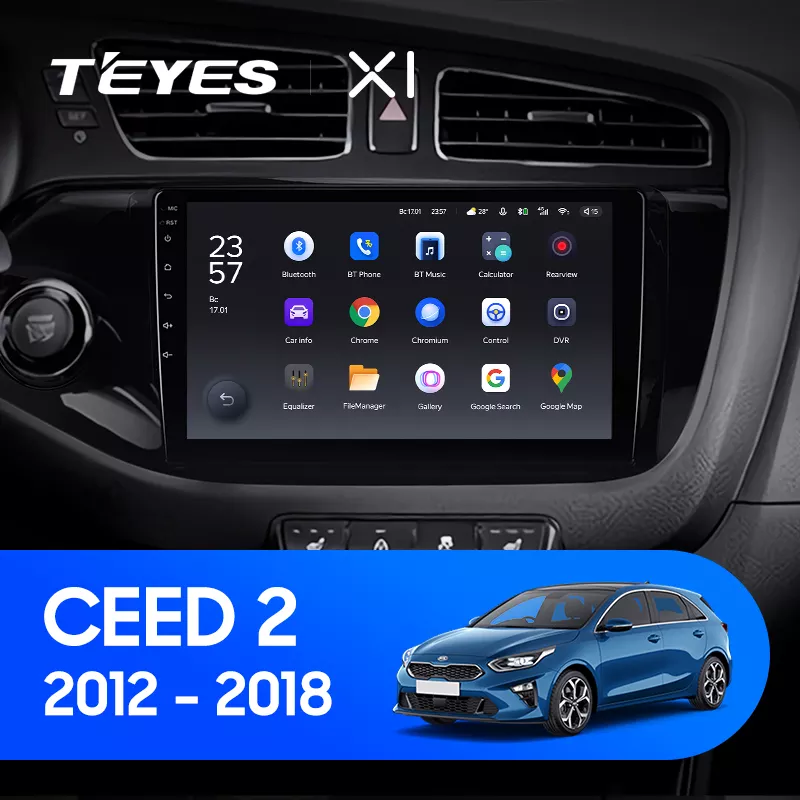 Автомагнитола штатная Teyes X1 для Kia Ceed/Ceed 2 2012-2018 Android 2/32 Гб Wi-Fi/4G (1664525614) - фото 3