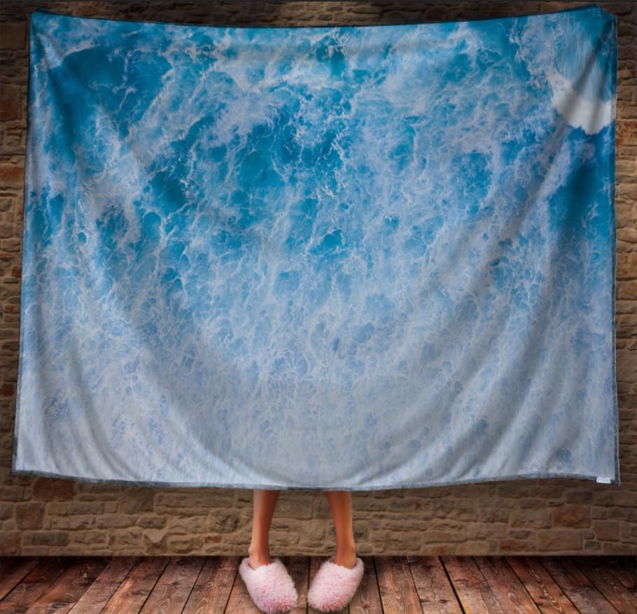 Плед с 3D принтом Pattern Sea Water 150х200 см (epi_0503)