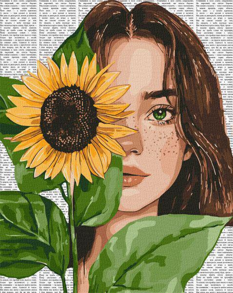 Картина за номерами Ideyka Барвиста поезія: Соняшник 40x50 см (Id-KHO8632)