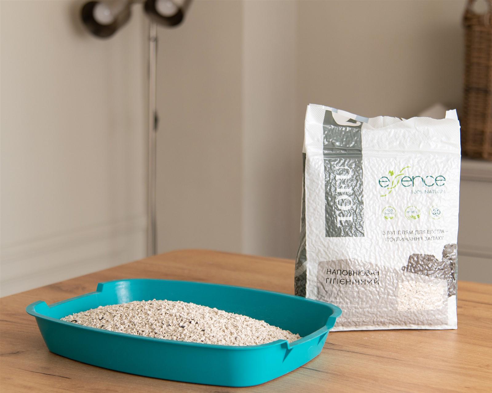Наповнювач для котячого туалету Essence з вугіллям тофу 6 л (4820261920048) - фото 5 Наповнювач для котячого туалету Essence з вугіллям тофу 6 л (4820261920048) - фото 5