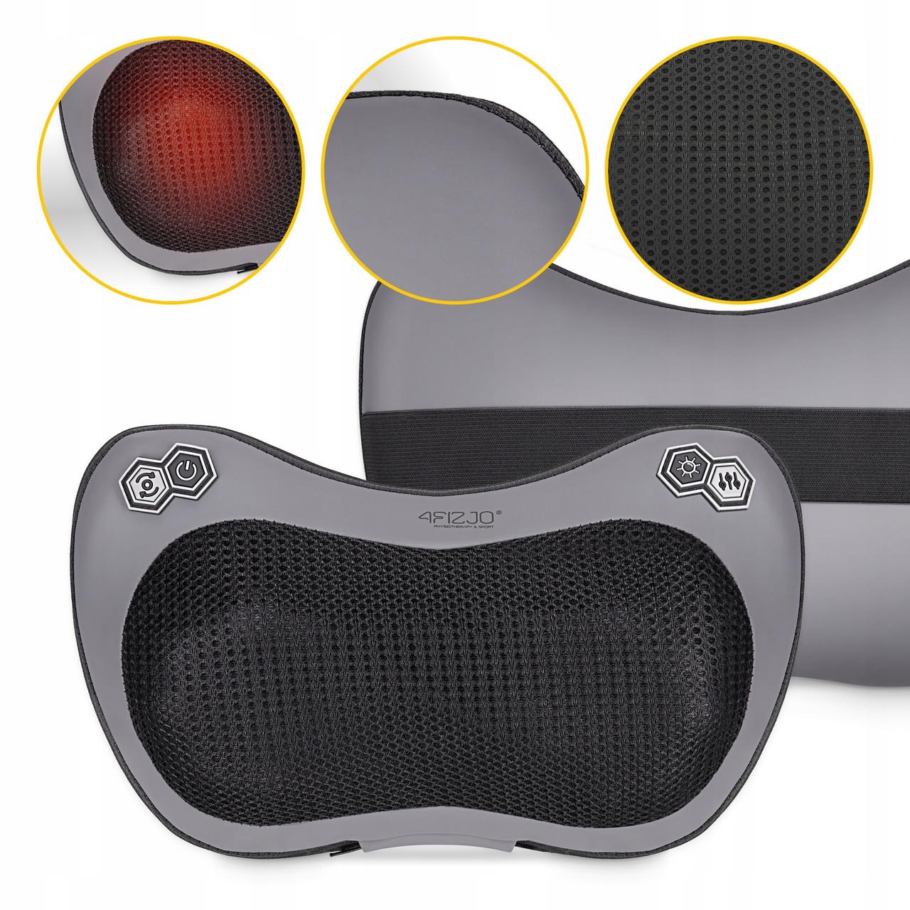 Подушка-масажер 4FIZJO Shiatsu Pro+ Black (P-5907739319159) - фото 2 Подушка-масажер 4FIZJO Shiatsu Pro+ Black (P-5907739319159) - фото 2