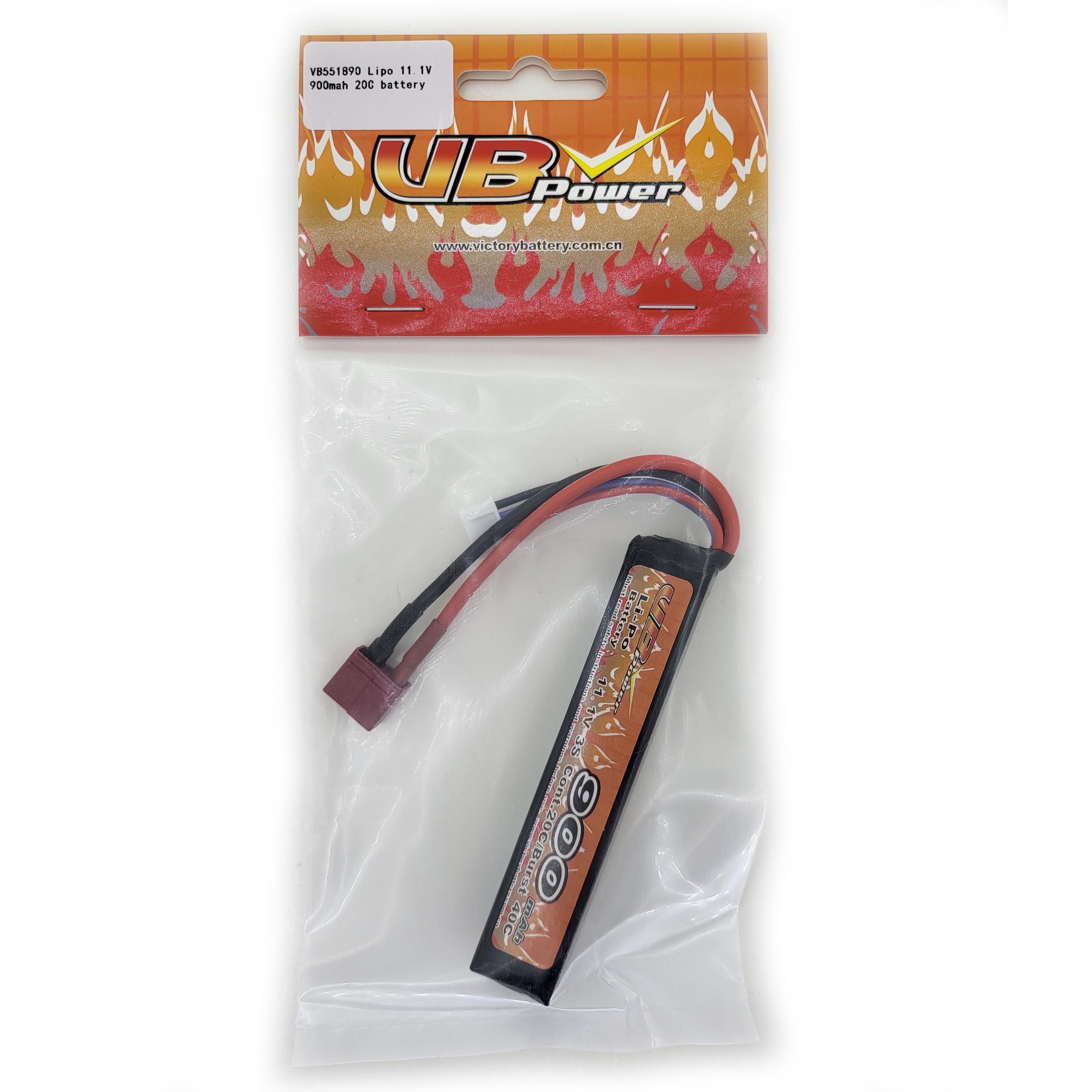 Акумулятор VB Power VB551890 для страйкболу Li-Pol 20-40C 11,1V 900 mAh (14193443)