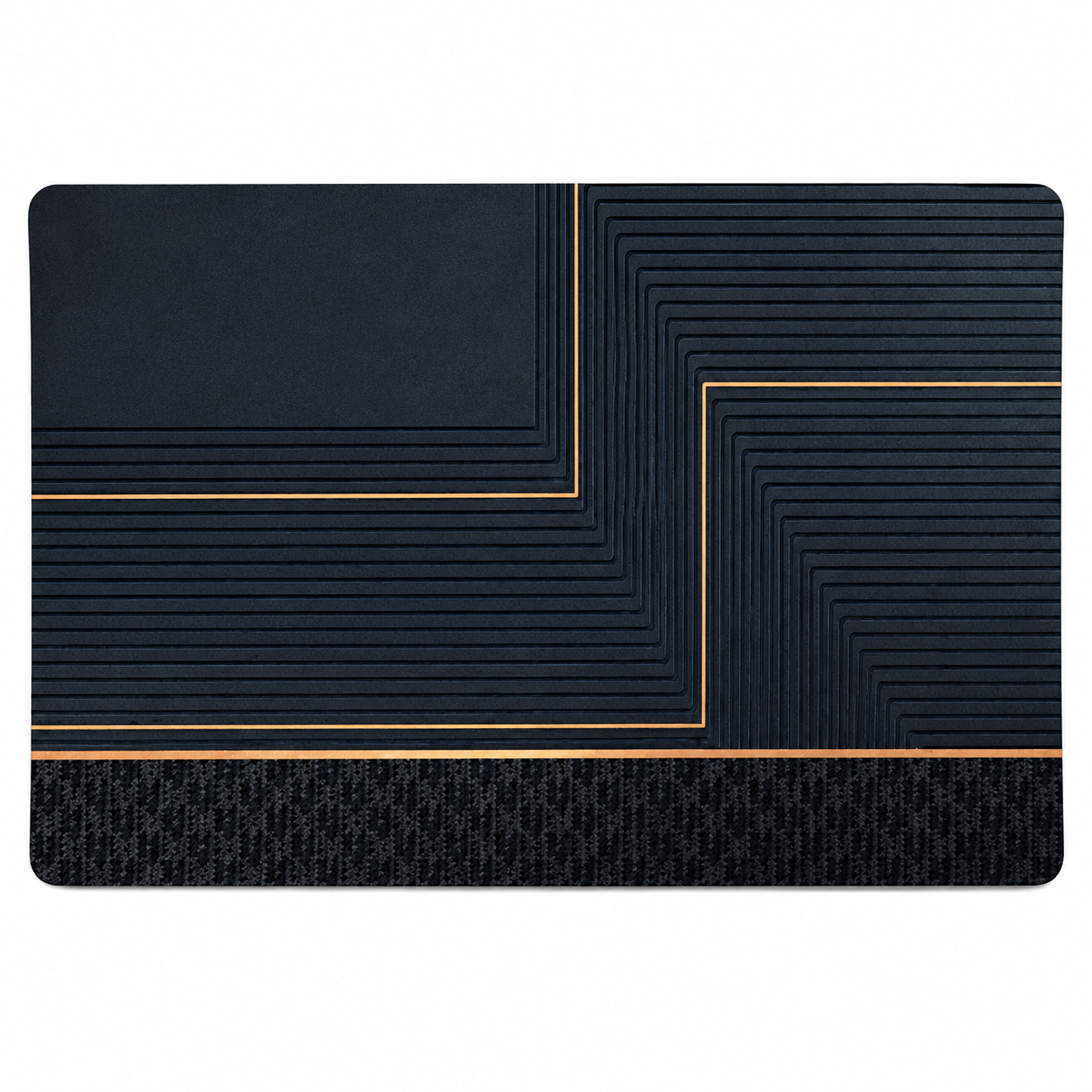 Килимок в ванну кімнату Stenson R30938-60 40х60 см Чорний з золотим (36943756) Килимок в ванну кімнату Stenson R30938-60 40х60 см Чорний з золотим (36943756)