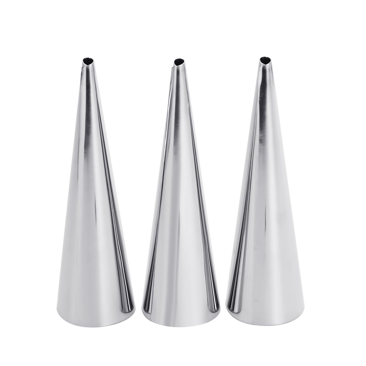 Набір формочок металевих для круасанів Ø 25х85 мм 3 конуси - фото 6