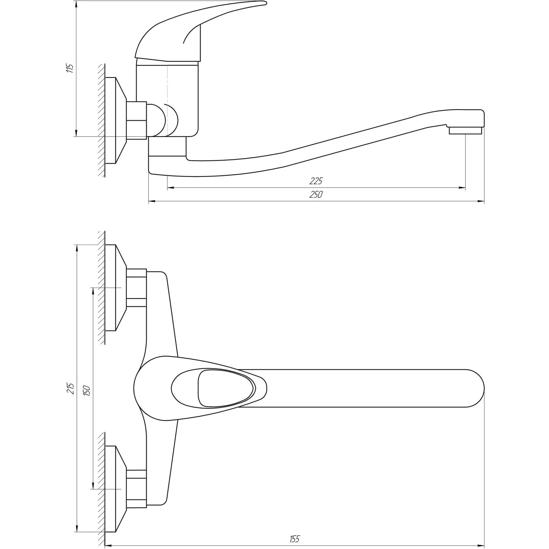 Смеситель для кухни EcoMix ELIT EM-104 (000010643) - фото 5 Смеситель для кухни EcoMix ELIT EM-104 (000010643) - фото 5