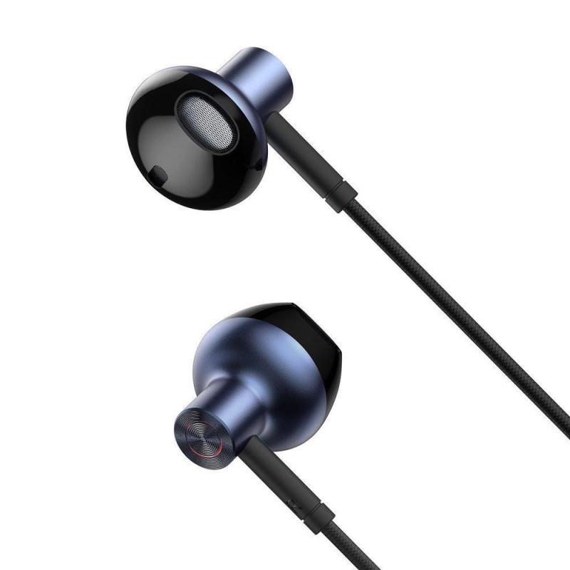 Наушники с микрофоном BASEUS H19 Wired Earphone jack 3,5 мм Black (73737) - фото 7