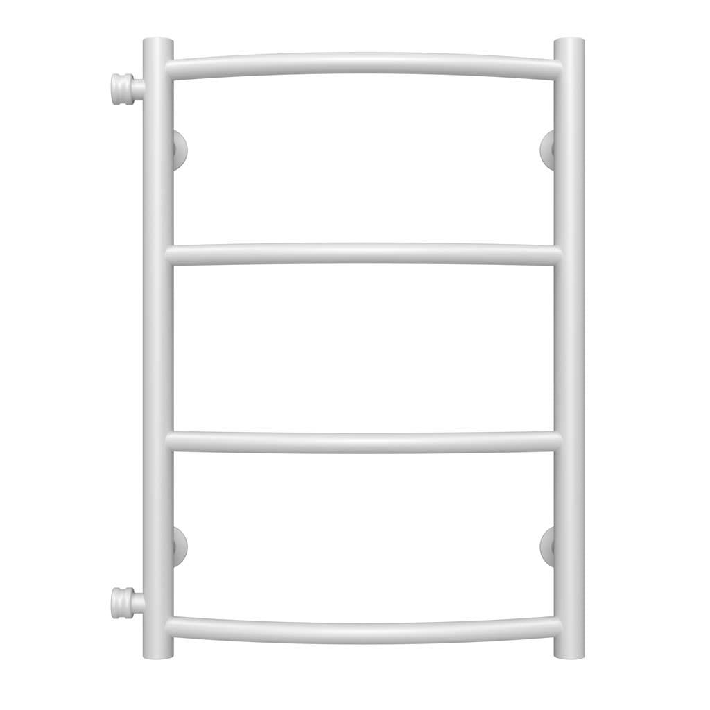 Полотенцесушитель водяной Deffi Классик П4 боковое левое подключение нержавеющая сталь 400х600 мм Белый (C.DK.60.40.4.WB)