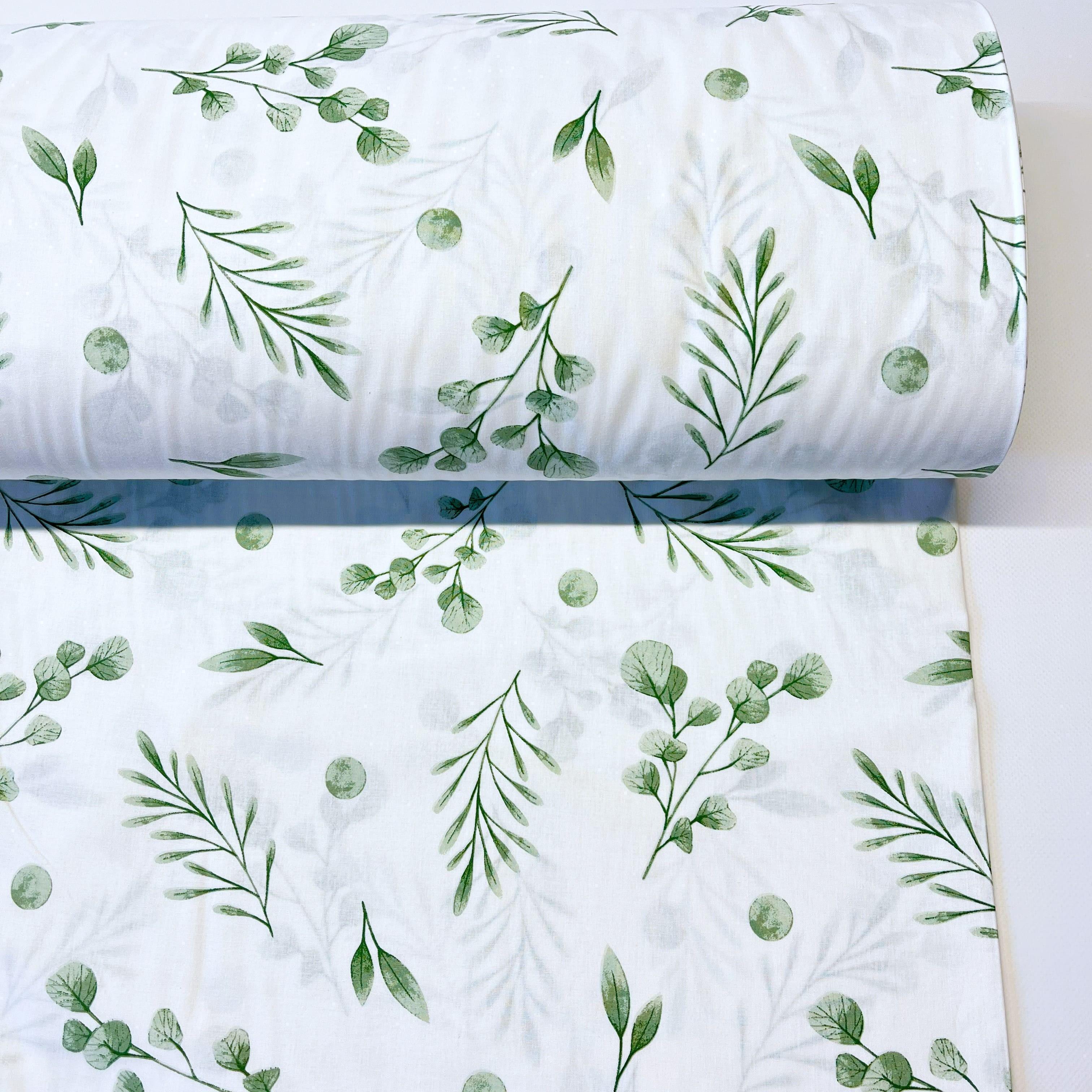 Ткань для постельного белья ранфорс эвкалипт 240 см Зеленый (4820/01)