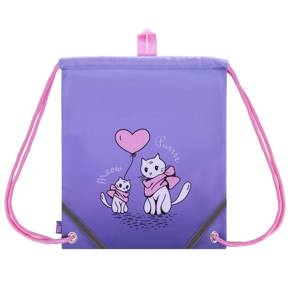 Сумка для обуви YES Purr-Meow 40x35 см Сиреневый (550079)