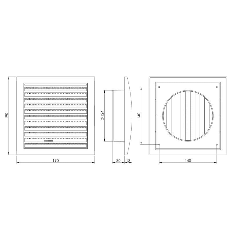 Вентиляційна регульована решітка Europlast ND12R - фото 2