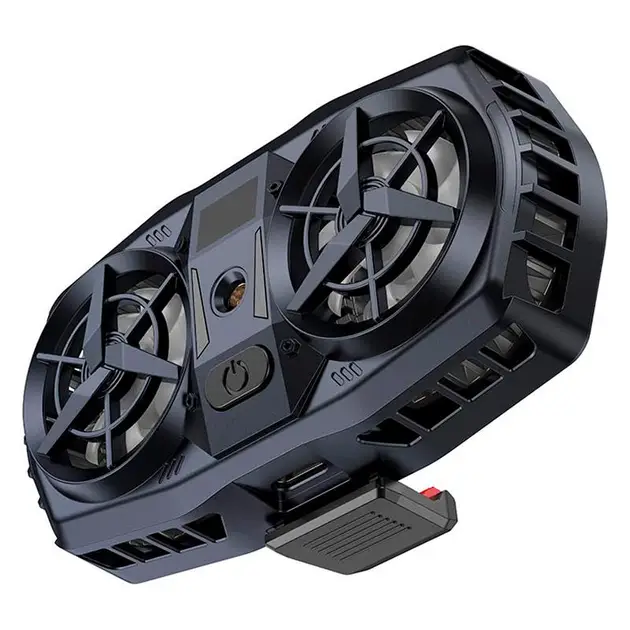 Кулер для мобильного телефона Hoco GM36 Mustango Mobile Phone Dual Cooler Black Кулер для мобильного телефона Hoco GM36 Mustango Mobile Phone Dual Cooler Black