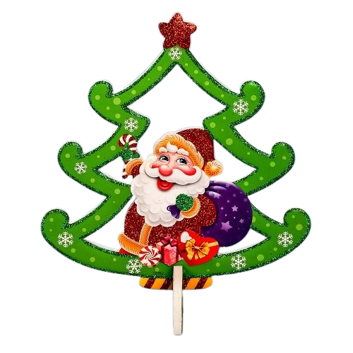 Новорічний декор Stenson Santa M50111-42 42 см