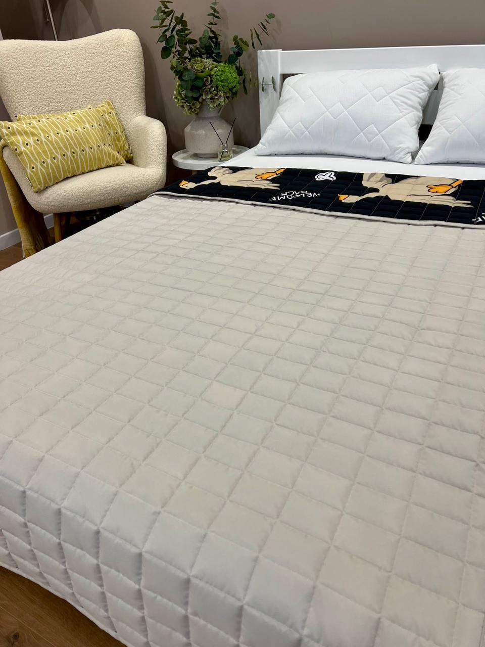 Ковдра дитяча з малюнком гусей двостороння 150х210 см Чорний - фото 2 Ковдра дитяча з малюнком гусей двостороння 150х210 см Чорний - фото 2