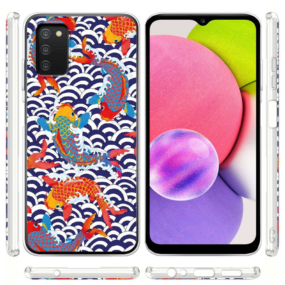 Чохол BoxFace Samsung Galaxy A03s (A037) Koi Fish Прозорий силікон (43255-up2477-43255) - фото 3