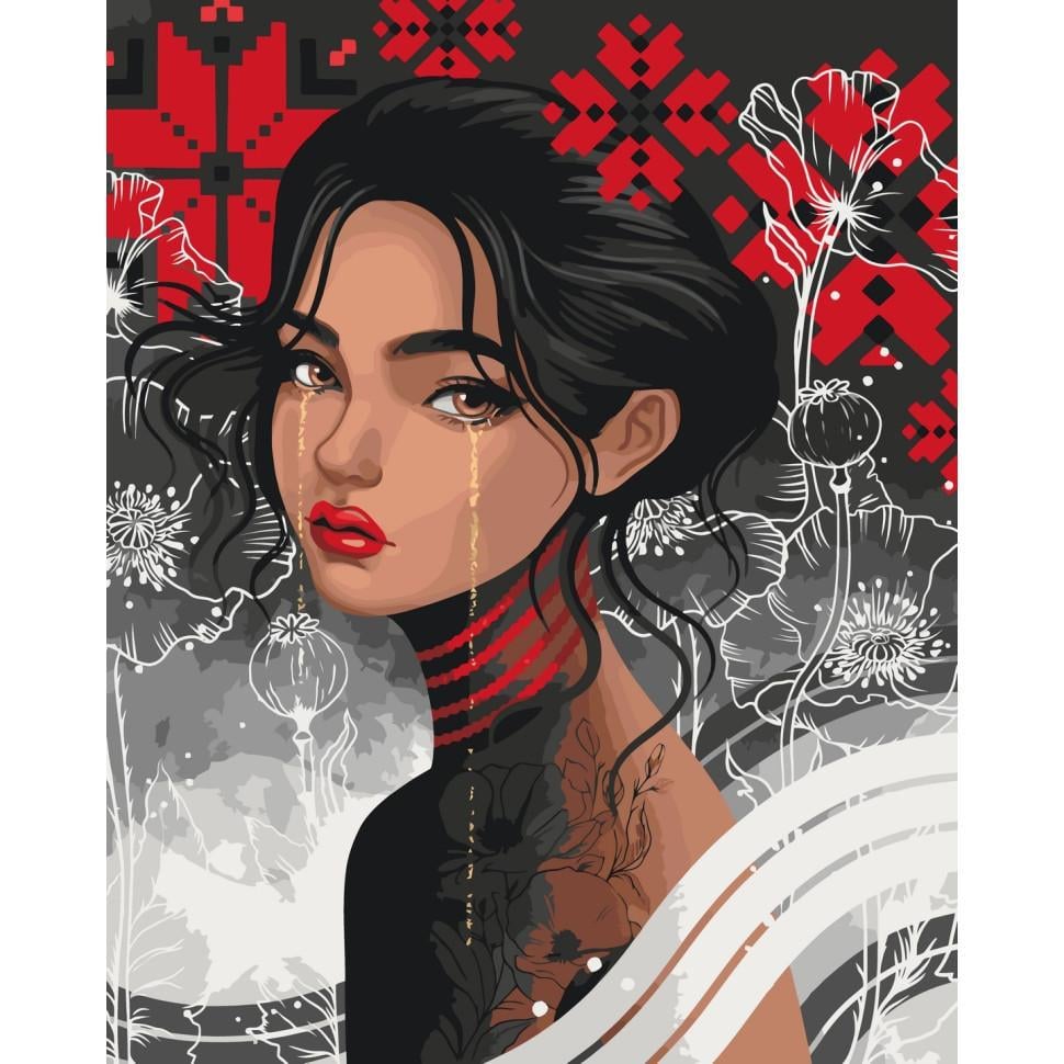 Картина по номерам ART CRAFT Чернобровка 40x50 см (10094-AC)