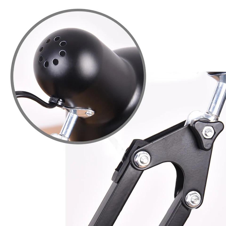 Настільна лампа 811В на підставці та струбціні з кріпленням Чорний - фото 4 Настільна лампа 811В на підставці та струбціні з кріпленням Чорний - фото 4