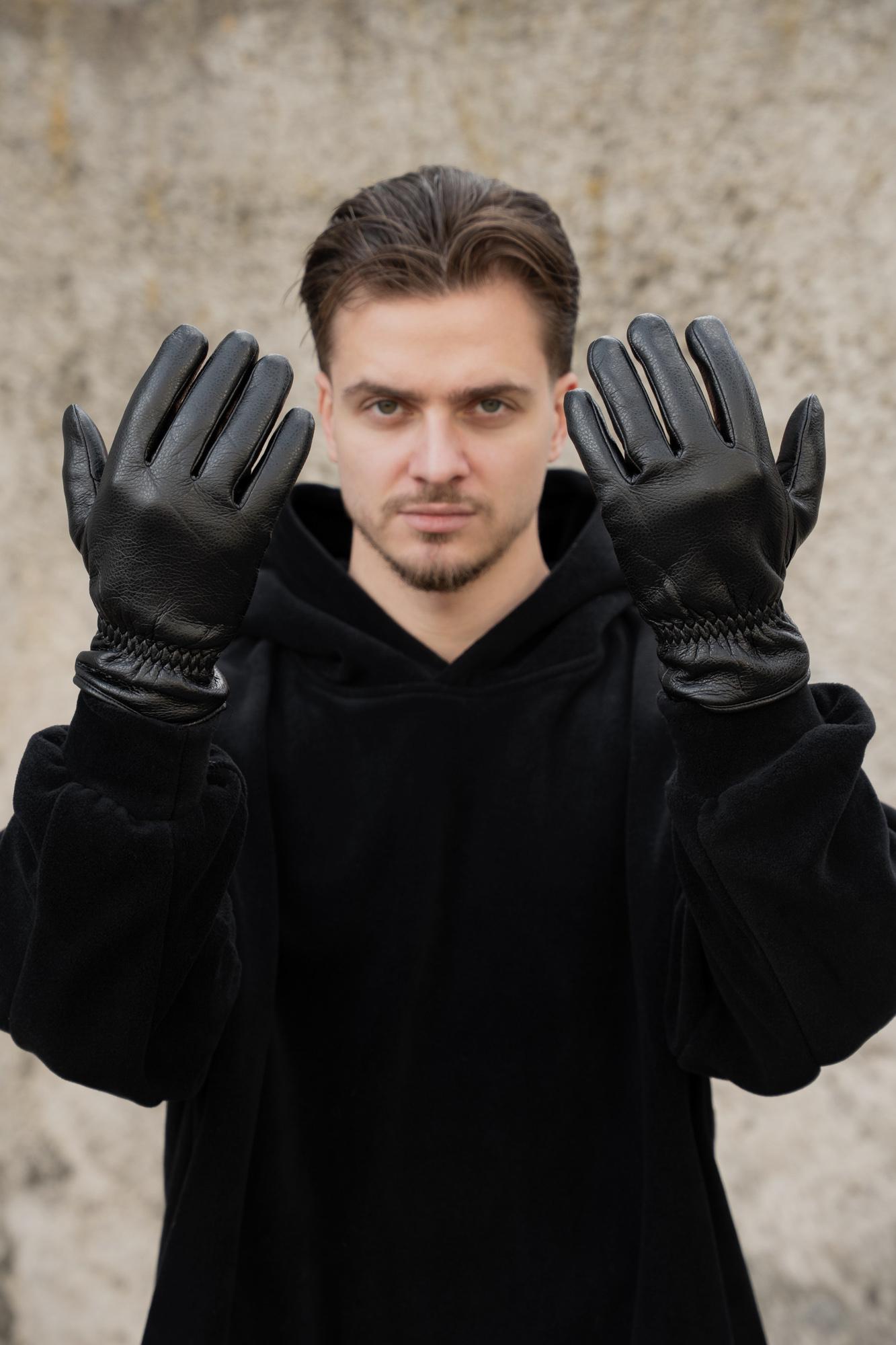 Перчатки зимние сенсорные Without Brand Tomy 1-59 кожаные L Black (L8055908) - фото 2 Перчатки зимние сенсорные Without Brand Tomy 1-59 кожаные L Black (L8055908) - фото 2