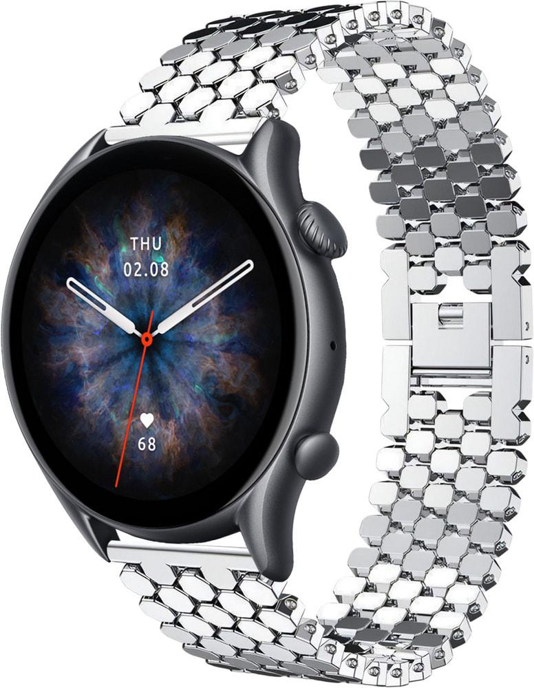 Металлический Ремешок Scaly для Amazfit GTR 3 Silver (28783-59)
