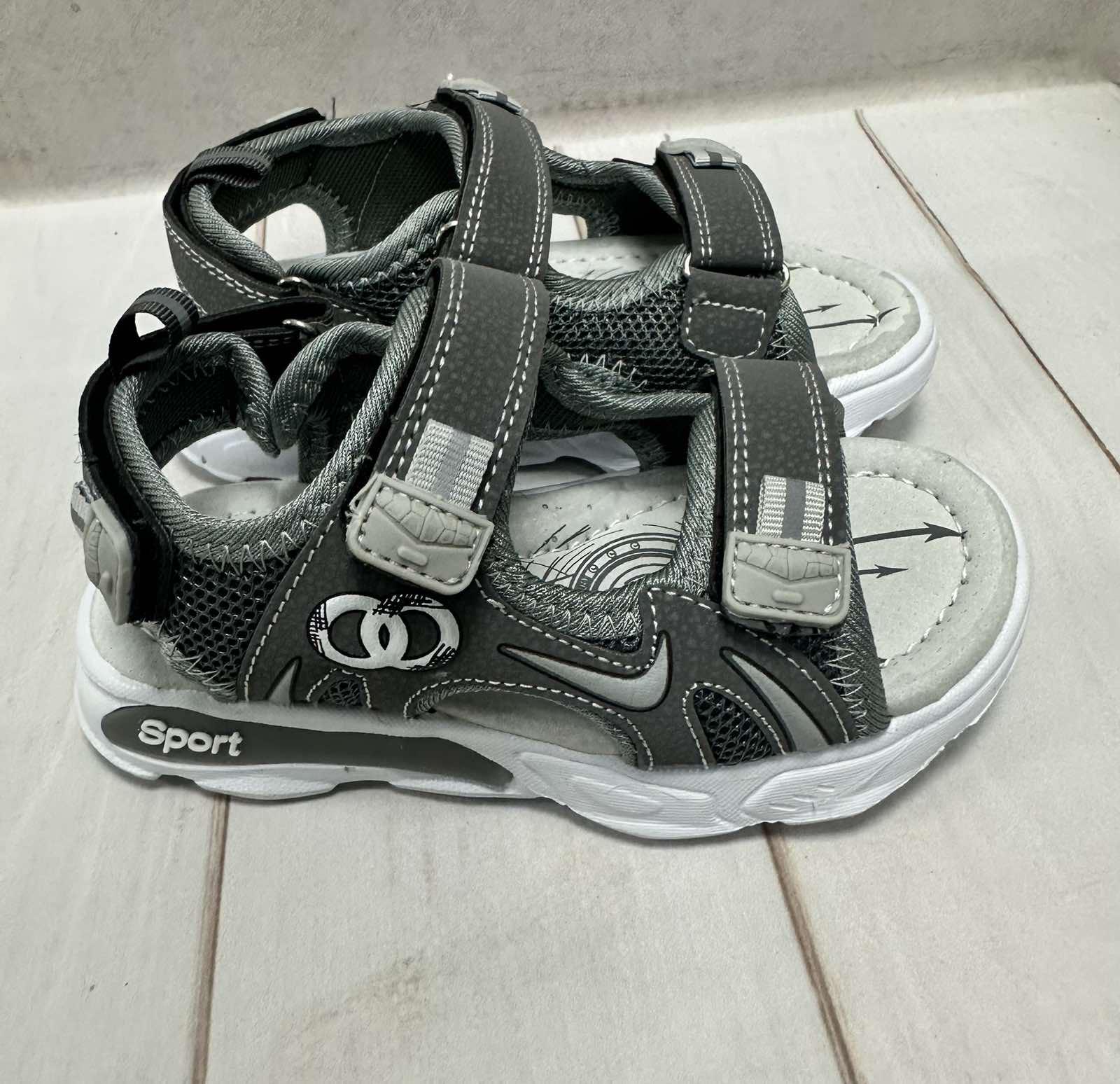 Босоножки для мальчика р. 27 18 см Серый - фото 4 Босоножки для мальчика р. 27 18 см Серый - фото 4