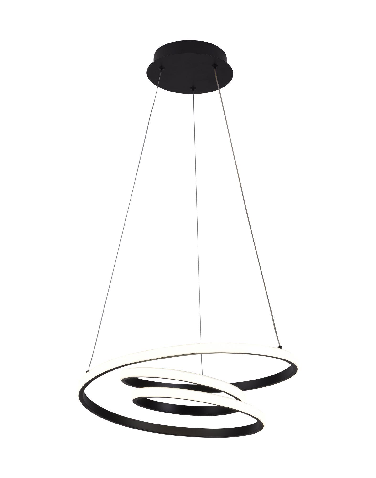 Люстра подвесная светодиодная Sirius LCD3067 BK Черный