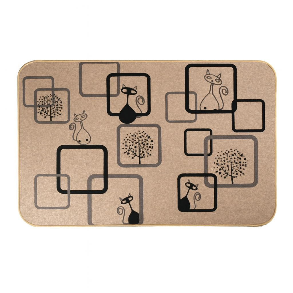 Коврик придверный Nature R35838-S 38х58 см Бежевый/Черно-серый (33726854)