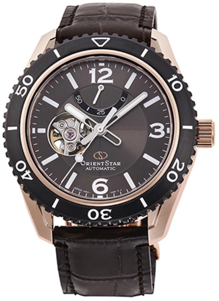 Наручний годинник чоловічий Orient Star RE-AT0103Y00B з сталевим корпусом/сапфіровим склом WR 200 м Коричневий (3124939550)