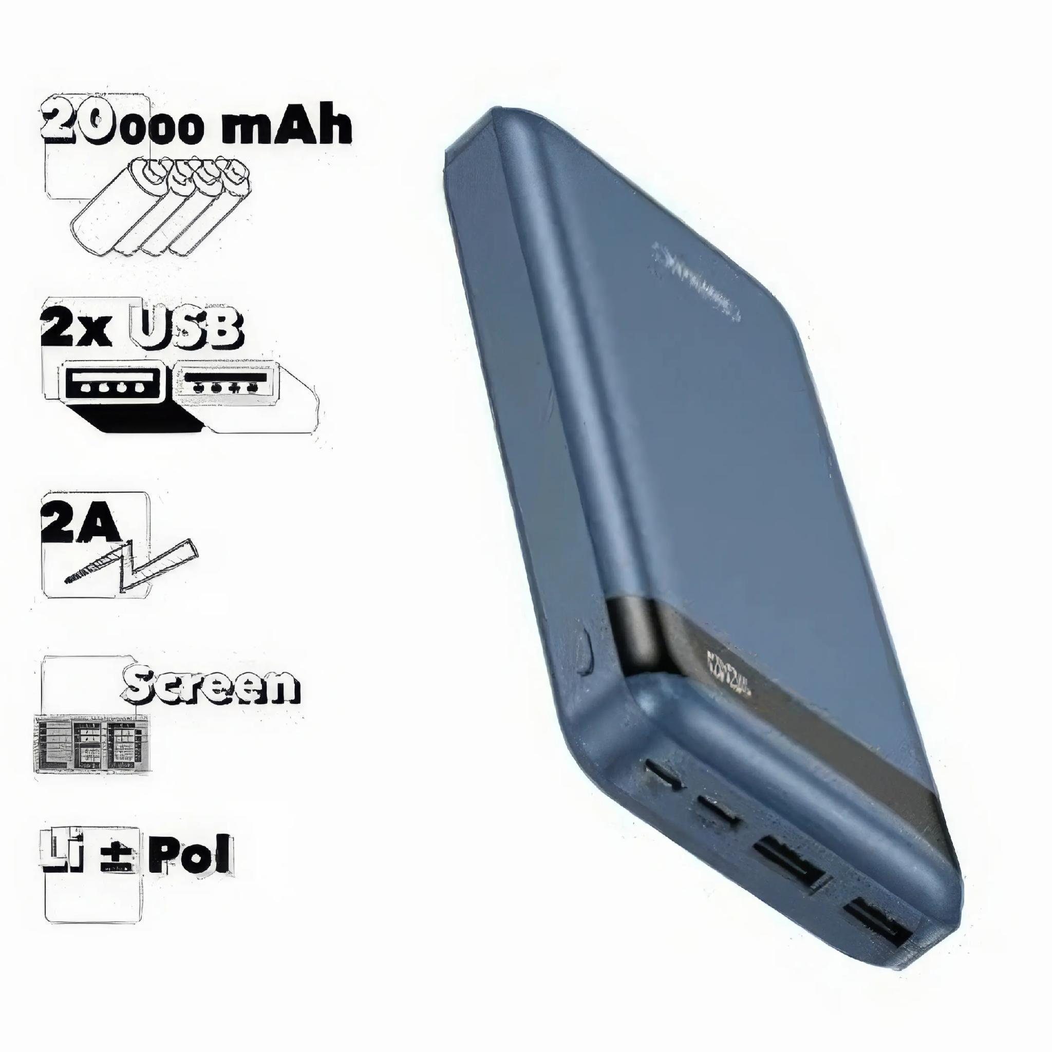 Повербанк REMAX RPP-259 Green Series 74W 20000 mAh Синий - фото 3