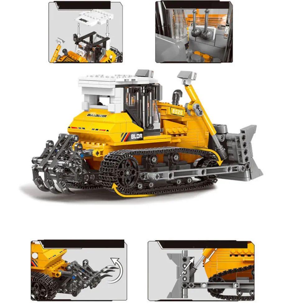 Конструктор бульдозер 703 деталі (598) - фото 4 Конструктор бульдозер 703 деталі (598) - фото 4