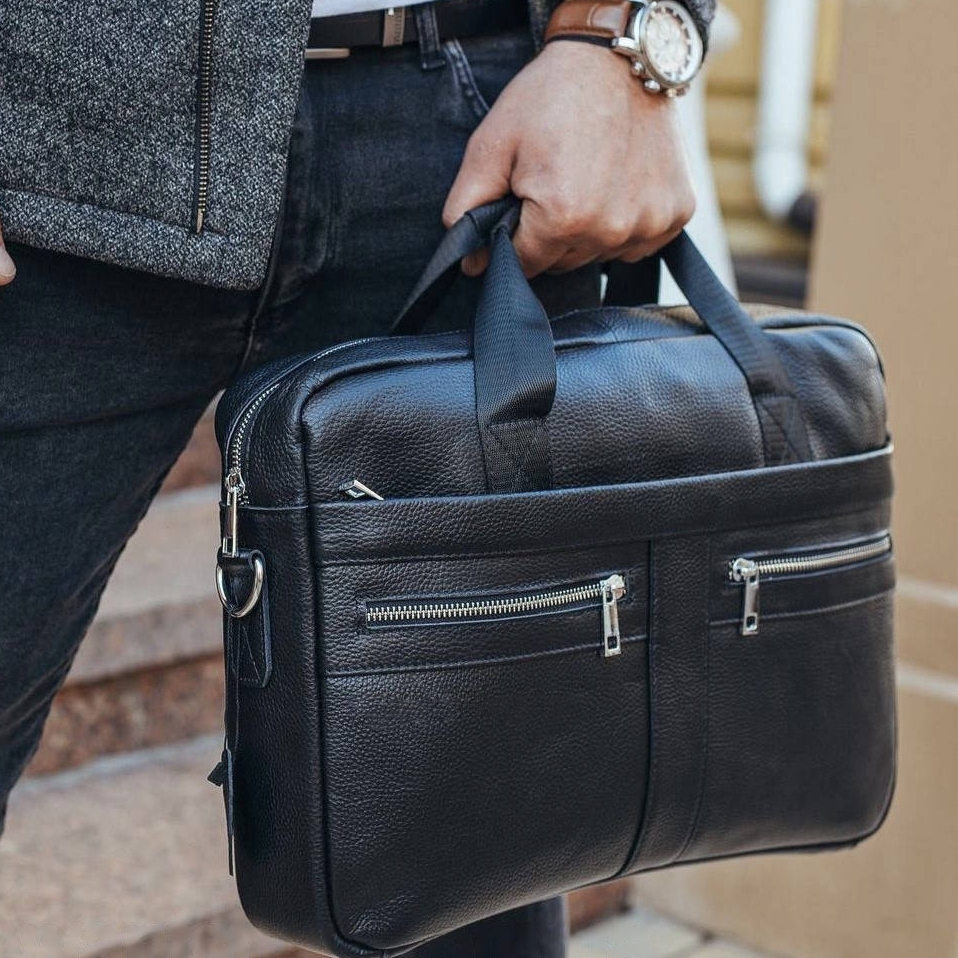 Сумка мужская Tiding Bag для ноутбука и документов Черный (MK 3128)