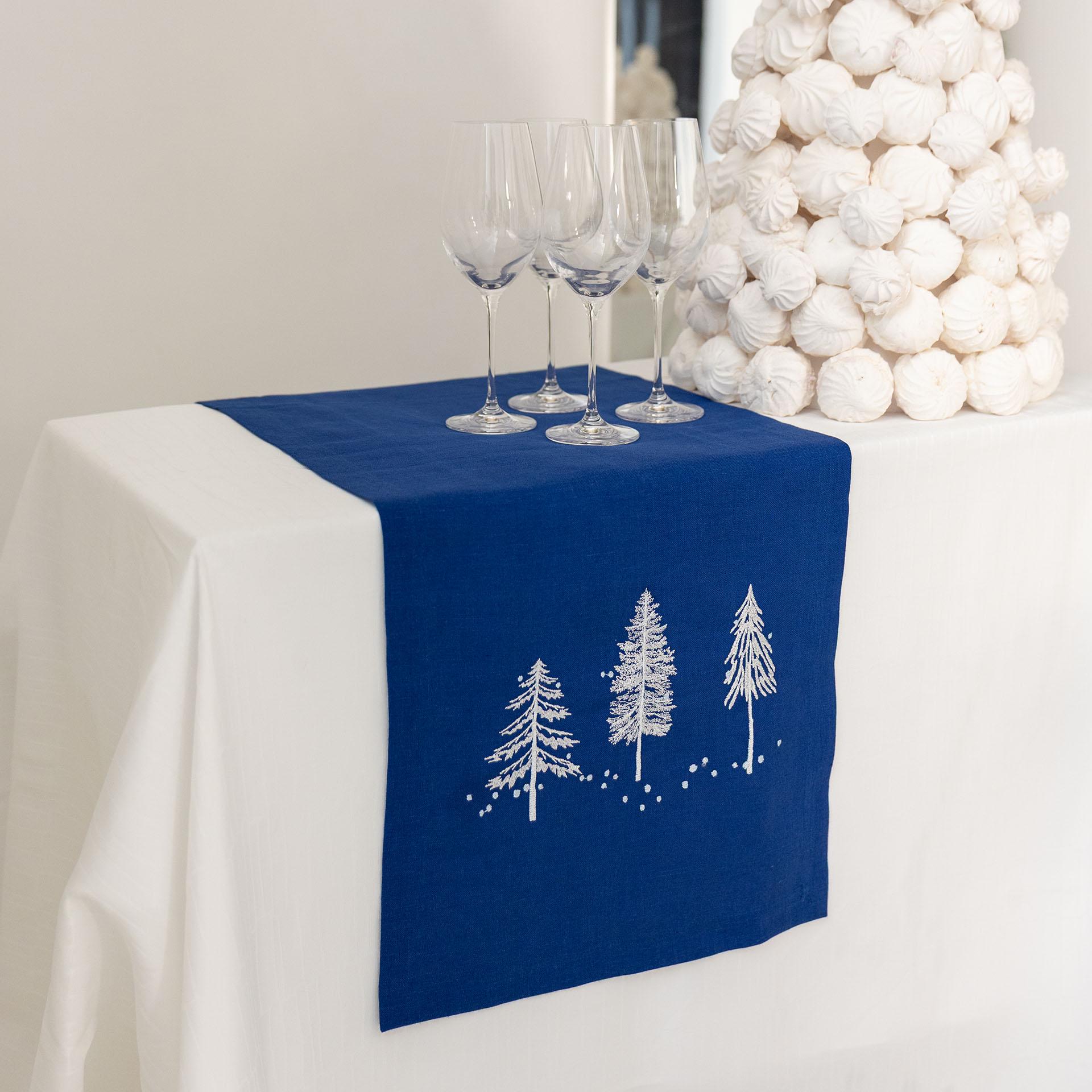 Ранер новорічний Едельвіка Ялинки 1,40х0,40 м (496-25/00)