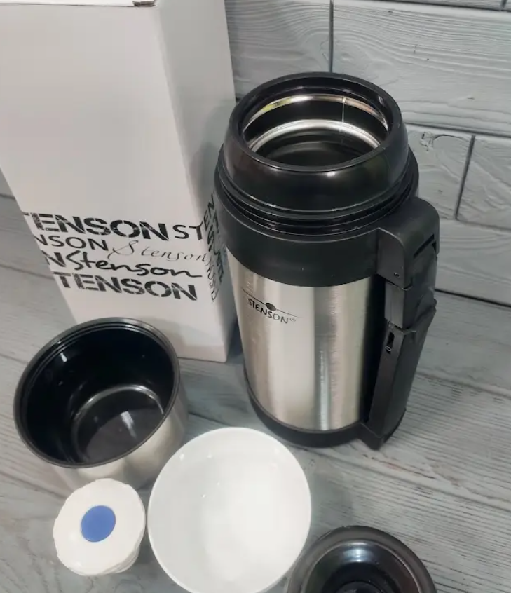 Термос харчовий/питний Stenson MT-0273 2в1 1200 мл з нержавіючої сталі - фото 5 Термос харчовий/питний Stenson MT-0273 2в1 1200 мл з нержавіючої сталі - фото 5