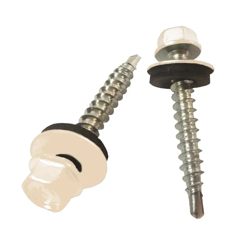 Саморез кровельный окрашенный по дереву 4,8х35 RAL 1015 250 шт. Бежевый (23812197) Саморез кровельный окрашенный по дереву 4,8х35 RAL 1015 250 шт. Бежевый (23812197)