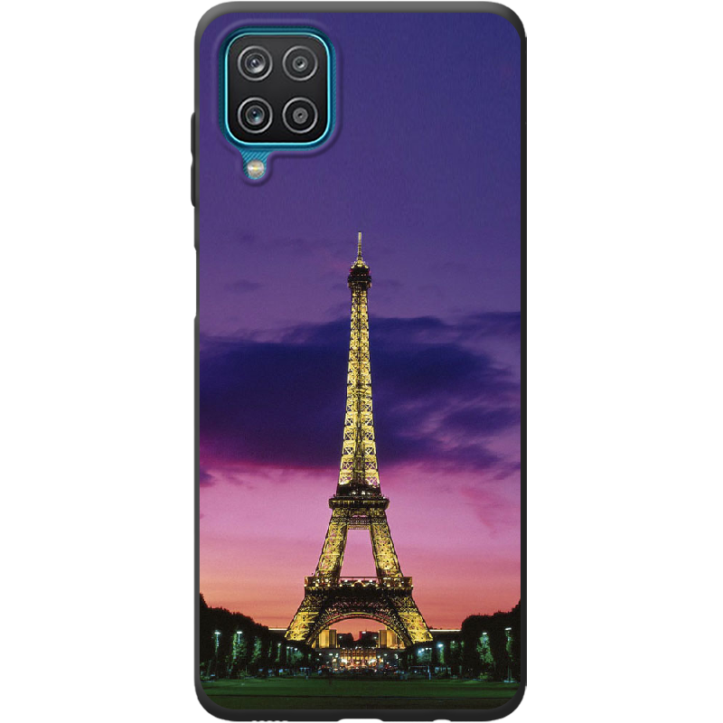 Чехол BoxFace Samsung A125 Galaxy A12 Полночь в Париже Черный силикон (41506-up964-42014)