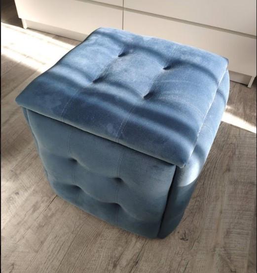 Пуф трансформер велюровий 5в1 50х50х50 см Блакитний (216216) - фото 3 Пуф трансформер велюровий 5в1 50х50х50 см Блакитний (216216) - фото 3