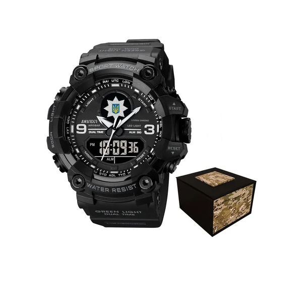 Наручные часы Awarder 001 Полиция All Black Наручные часы Awarder 001 Полиция All Black