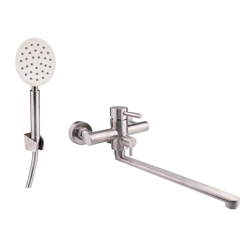 Змішувач для ванни Imperial 31-005N-00 настінний з нержавіючої сталі