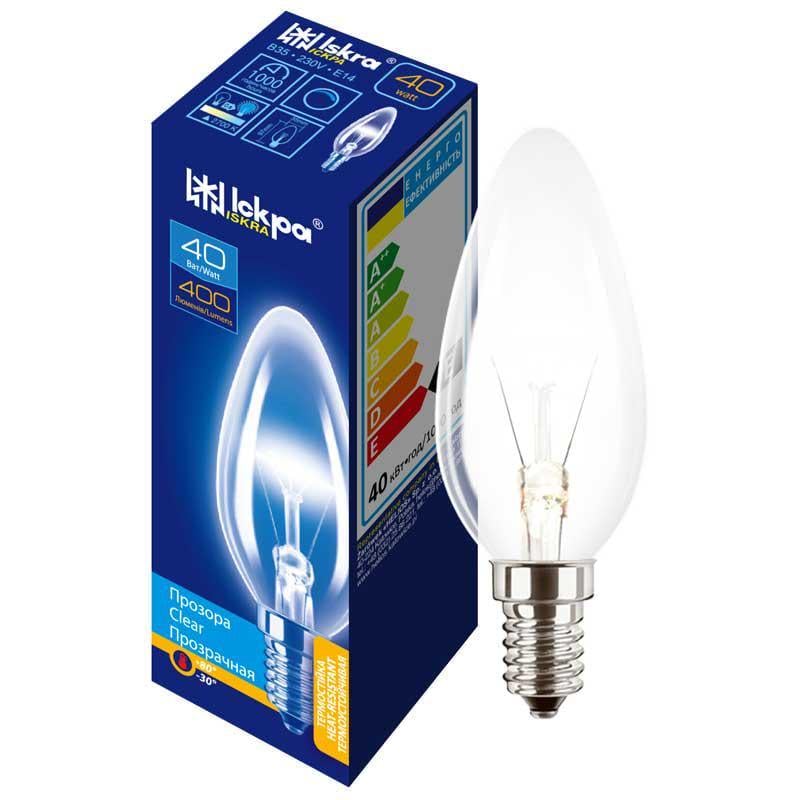 Лампа розжарювання Іскра свічка ДС 40W E14 (27844354)