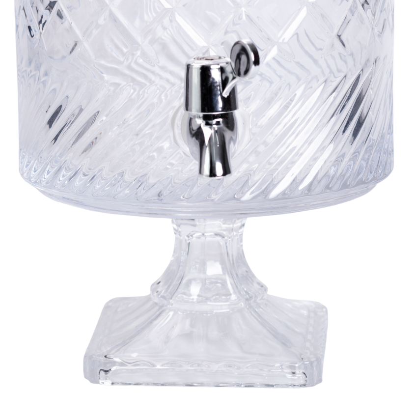 Лимонадница стеклянная Glass на на квадратной ножке 4,5 л Прозрачный - фото 5 Лимонадница стеклянная Glass на на квадратной ножке 4,5 л Прозрачный - фото 5