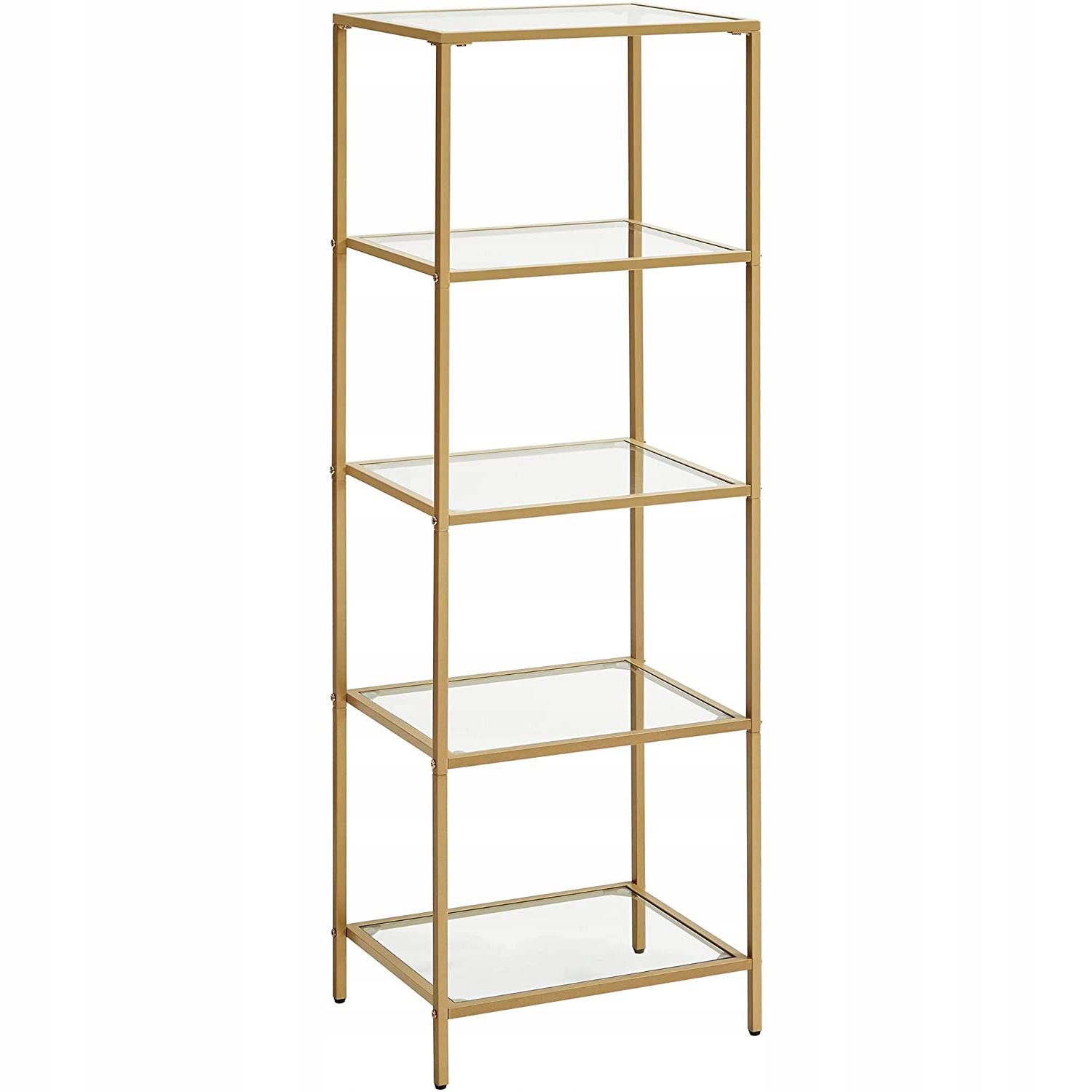 Стелаж багаторівневий зі скляними полицями Songmics Vasagle (LGT029A01)
