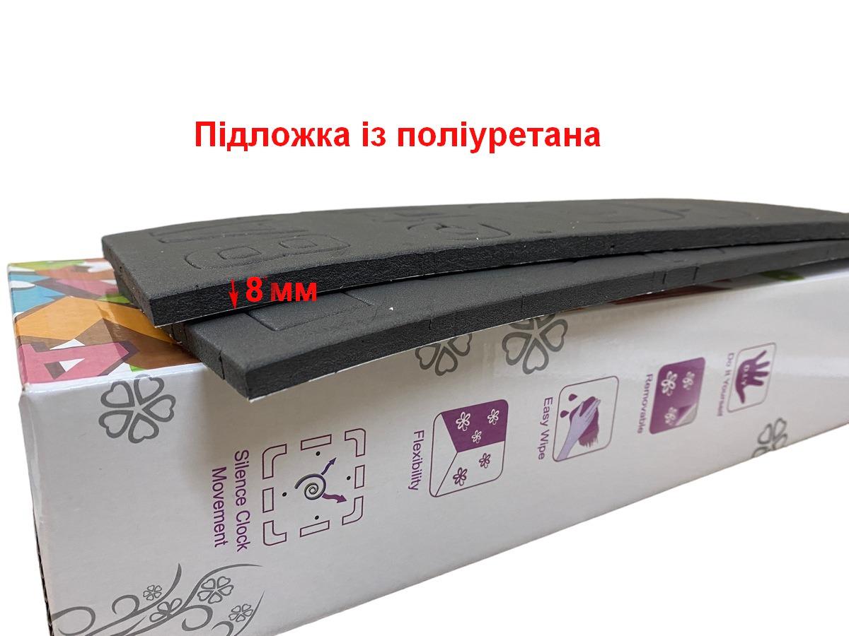 Годинник настінний об'ємний DIY з арабськими цифрами до 120 см Сріблястий (4957) - фото 6