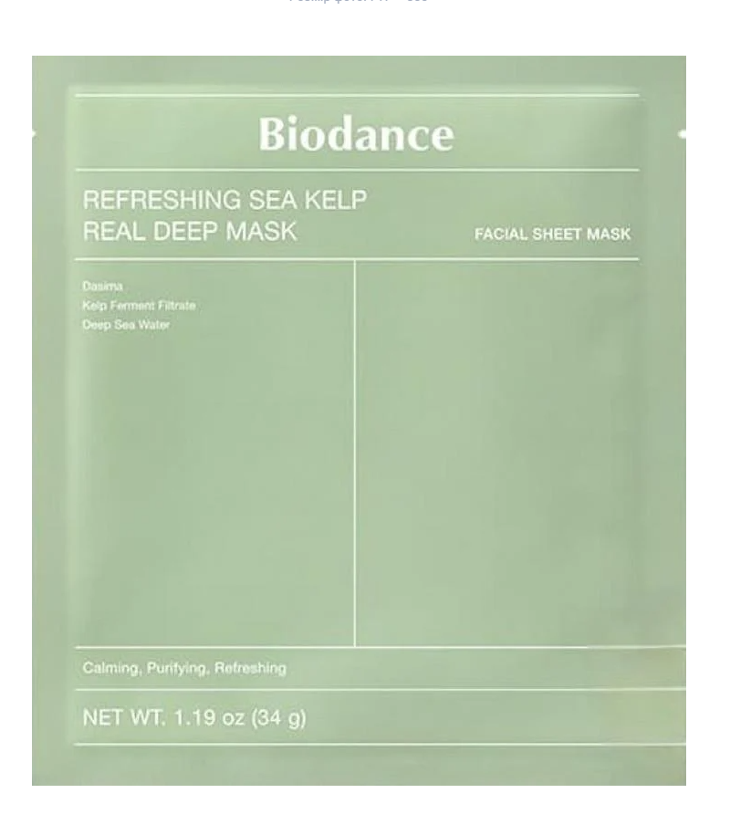 Маска гидрогелевая ночная с морскими водорослями Biodance Refreshing Sea Kelp Real Deep Mask 1 шт. (2530012494) Маска гидрогелевая ночная с морскими водорослями Biodance Refreshing Sea Kelp Real Deep Mask 1 шт. (2530012494)