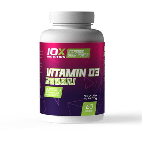Витамин D для спорта 10XNutrition Vitamin D3 2000 IU 60 Caps