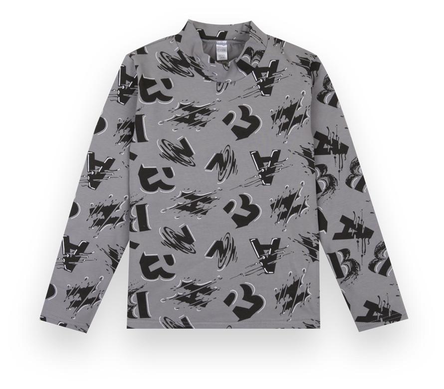 Водолазка дитяча бавовняна для хлопчика Gabbi DG-21-101-1 128 см Сірий (12992)