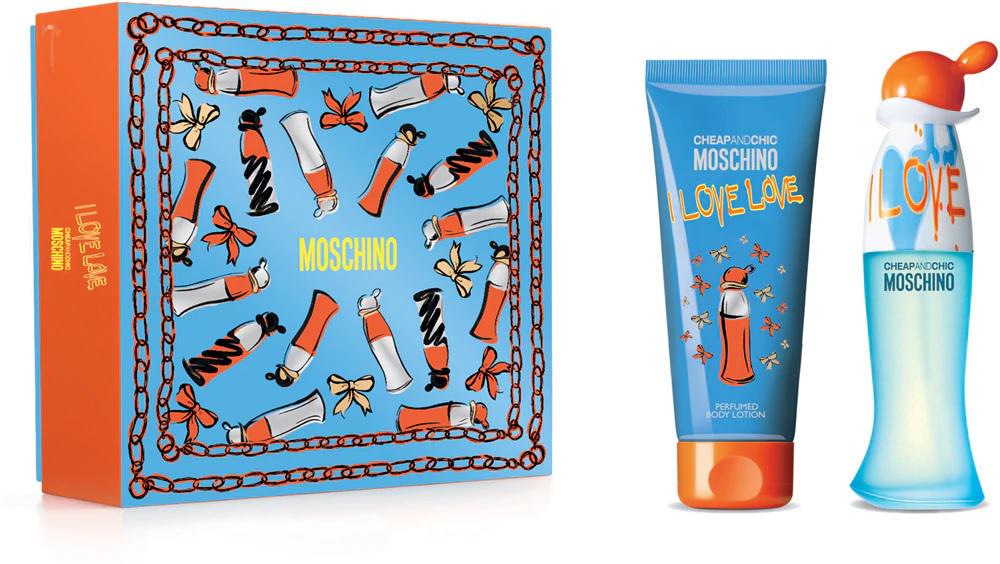 Подарочный набор для женщин Moschino Cheap & Chic I Love Love туалетная вода 50 мл и лосьон для тела 100 мл (382847) Подарочный набор для женщин Moschino Cheap & Chic I Love Love туалетная вода 50 мл и лосьон для тела 100 мл (382847)
