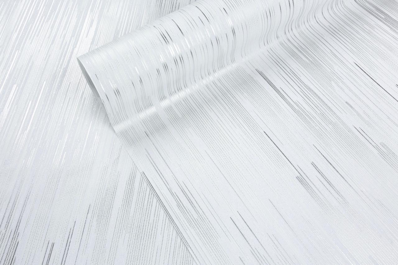 Обои флизелиновые LS Vinil Rains ДХС-1587 Фон вспененный винил 1,06х10,05 м Бело-серебристый