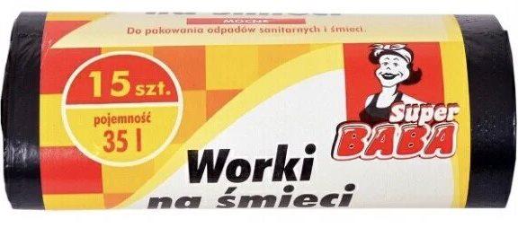 Пакеты для мусора Super Baba 35 л 15 шт. (5736)