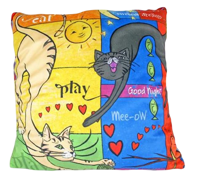 Подушка декоративная на молнии Carmani Sweety kitty 45х45 см (021-1111) Подушка декоративная на молнии Carmani Sweety kitty 45х45 см (021-1111)